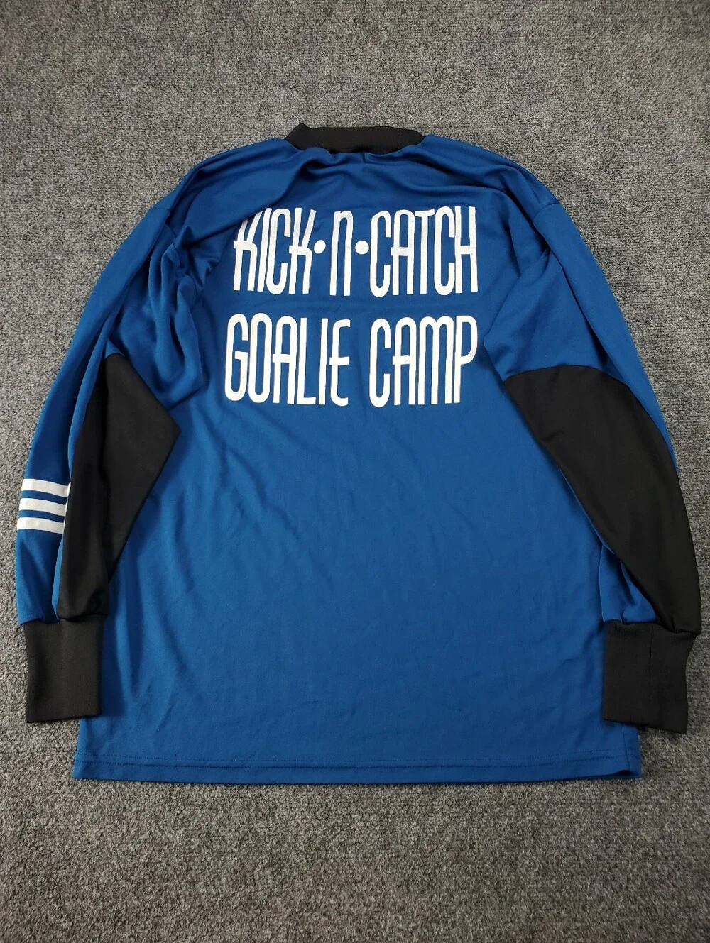 Vintage Adidas Soccer Goalkeeper Jersey Shirt Large Kick N Catch Goalie Camp